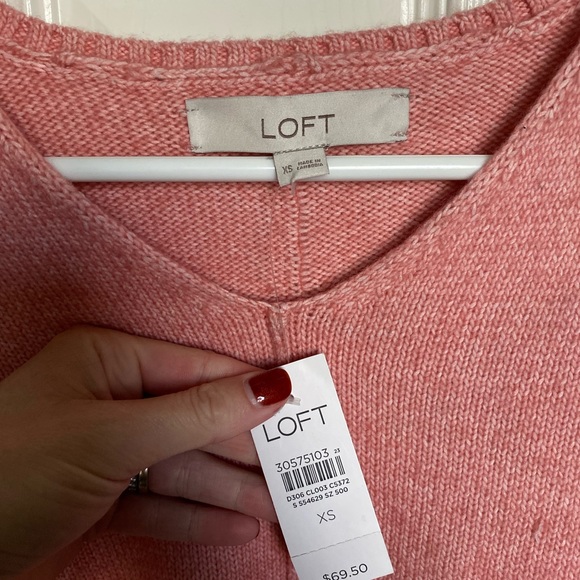 NWT loft sweater blush pink - Picture 3 of 3
